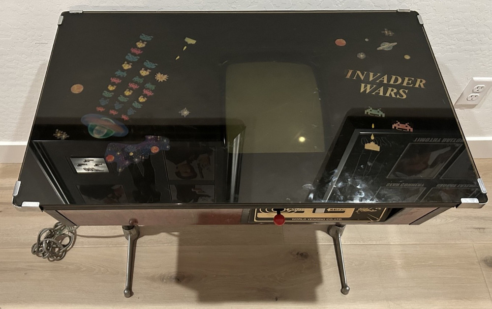 Original Table Top Arcade 1979 Invader Wars Produced By World Vending 2 Player