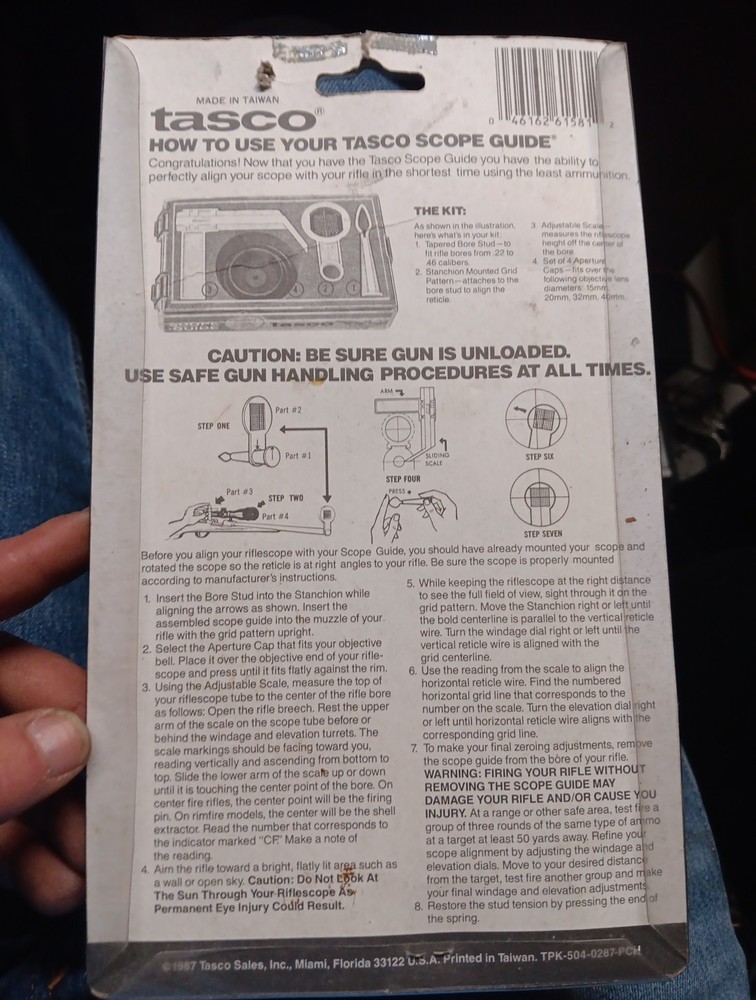 Tasco Scope Guide - Bore Sighting Tool