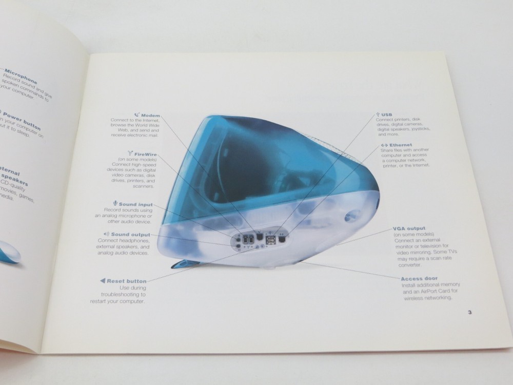 Apple iMac User's Guide 1999 vintage computer manual 34-0938-A