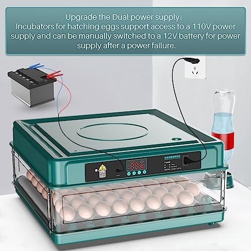 Incubators for Hatching Eggs, Egg Incubator with Automatic Egg Turning and Humid