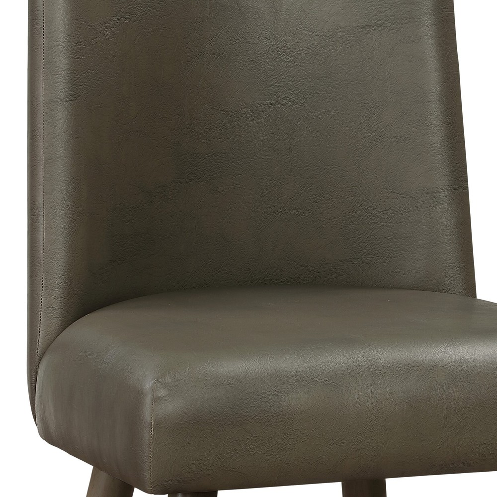 Grey and Grey Oak Upholstered Back Side Chairs