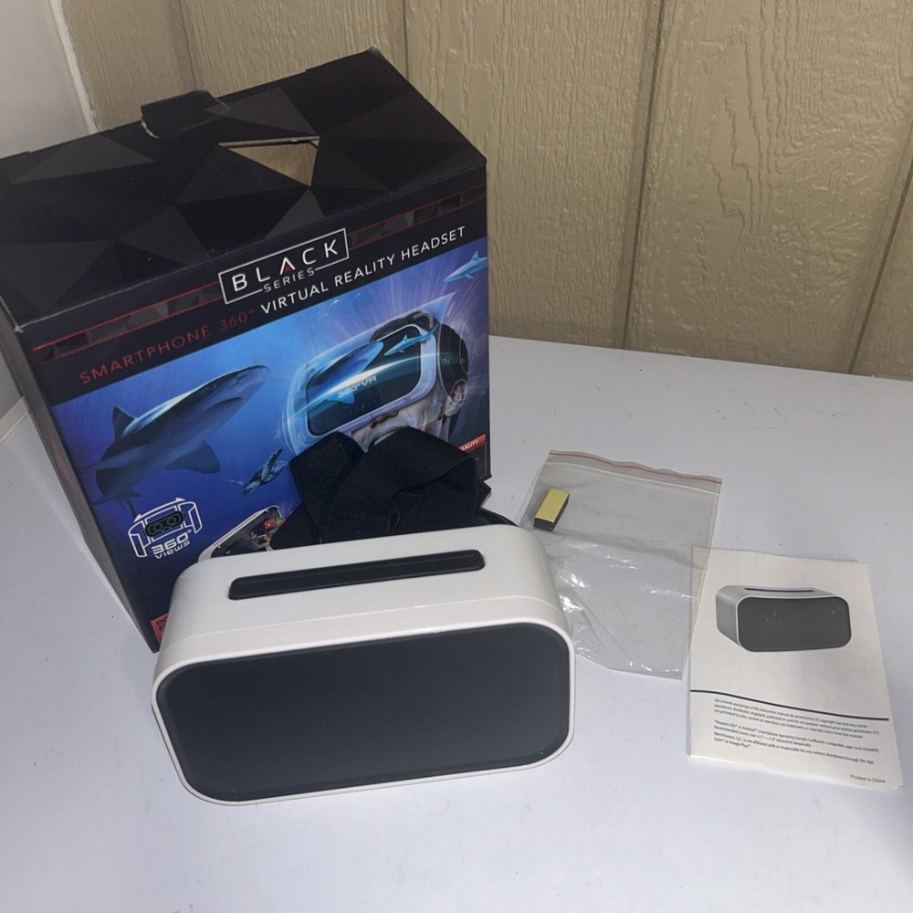 Black Series Smartphone 360 Degree Virtual Reality Headset w/ Head Strap