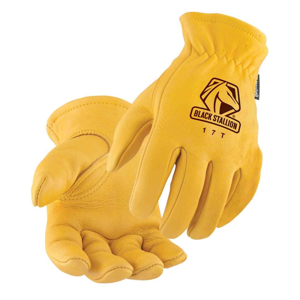 Black Stallion 17T Elkskin Thinsulate Lined Winter Driver's Gloves X-Large