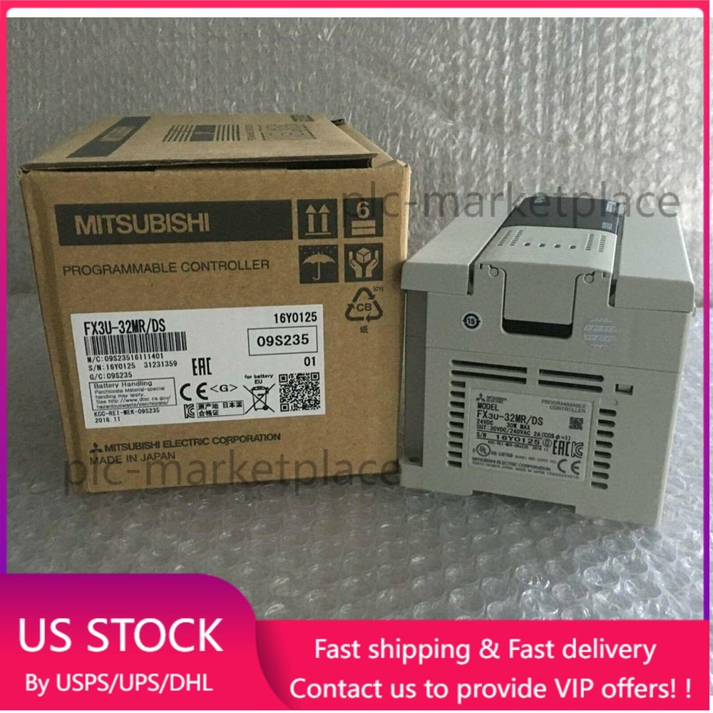 New Mitsubishi FX3U-32MR/DS Programmable Controller FX3U-32MR-DS Expedited Ship