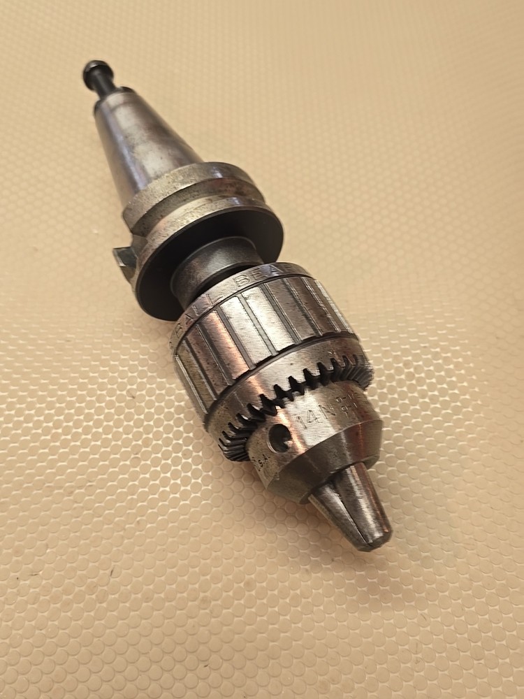JACOBS 14N SUPER DRILL CHUCK 0"-1/2 CAPACITY ON TOOL HOLDER