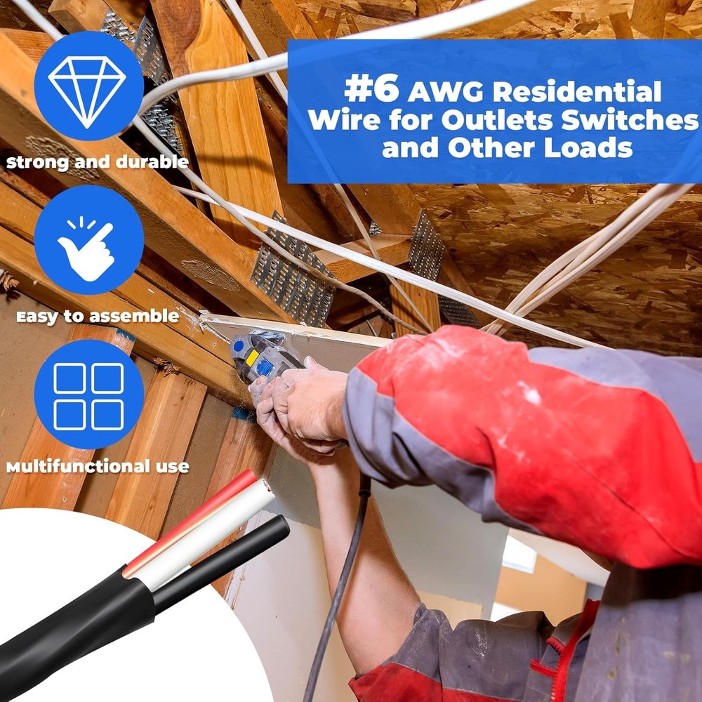 25 Ft 6/3 NM B Electrical Wire