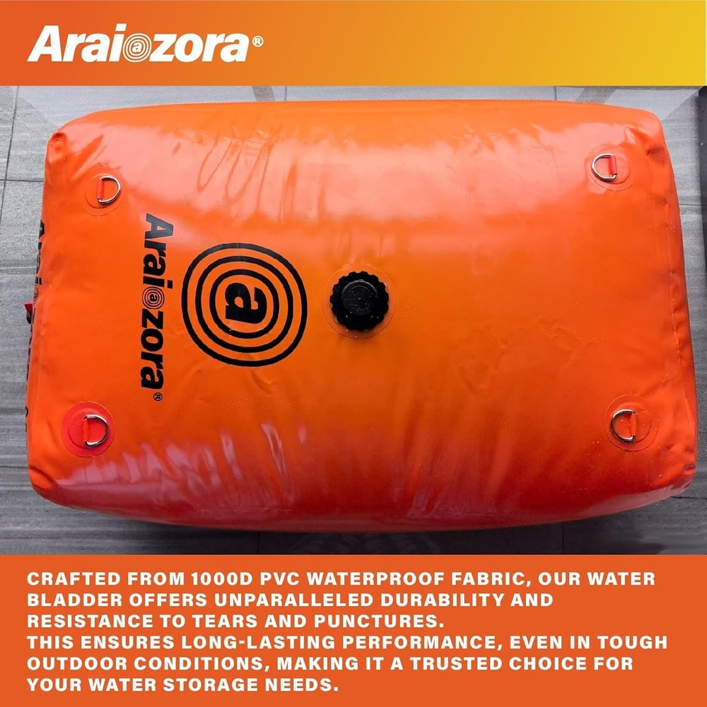 240 Gallon Foldable Water Bladder Tank - Durable PVC Portable Storage Solution