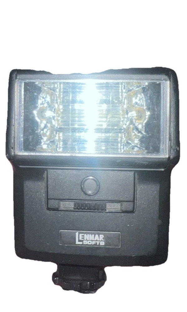 Lenmar Model 50 FTB Electronic Flash Unit for 35mm Cameras Untested