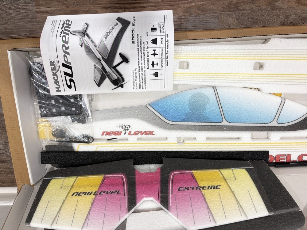 Hacker Models 48" EPP SUpreme w/ removeable wings RC Airplane NIB