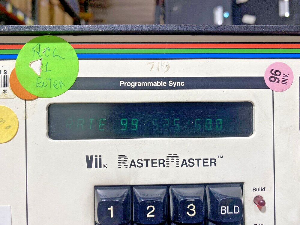 VII Video Test Pattern Generator 2501A Raster Master 2501A / Tested