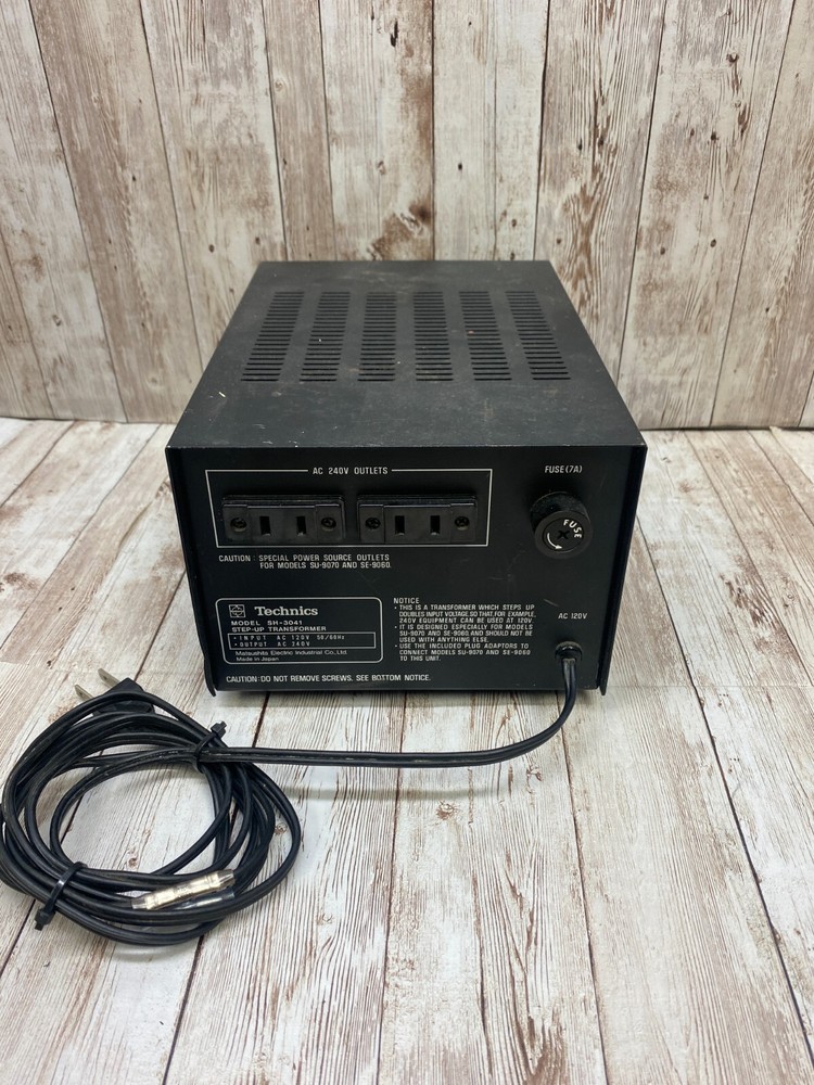 Vintage Technics SH-3041 Step Up transformer * TESTED!