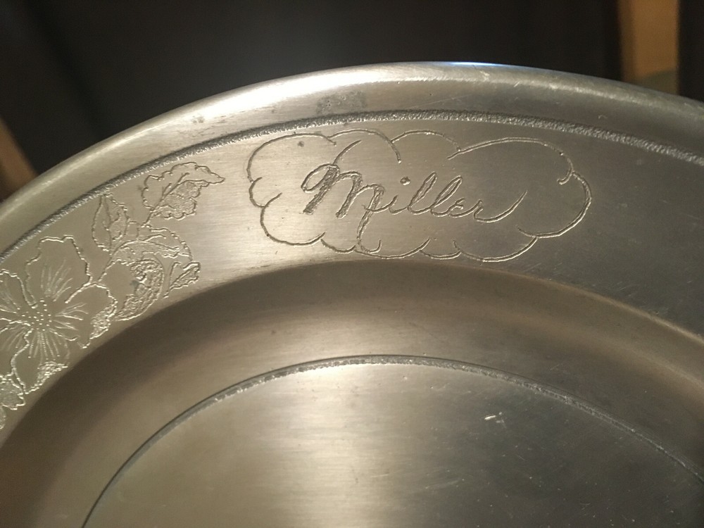 STEDE ENGRAVED PLATE 10" ENGRAVED BY DEA GOODWIN / WRONGWAY052