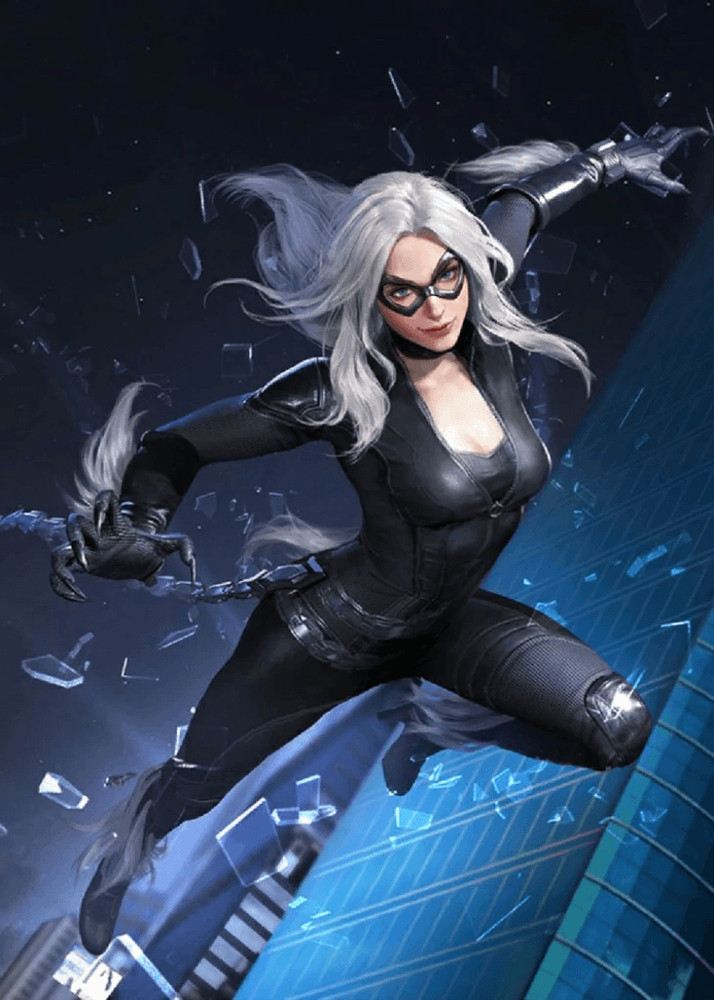 Black Cat Marvel Comics Custom Art Trading Card Thick C358