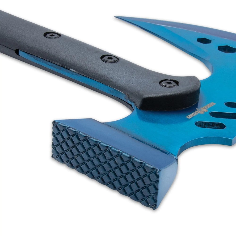 Ridge Runner 18” Tactical Axe and Multi-Tool Hammer Blue, Camping & Survival Axe
