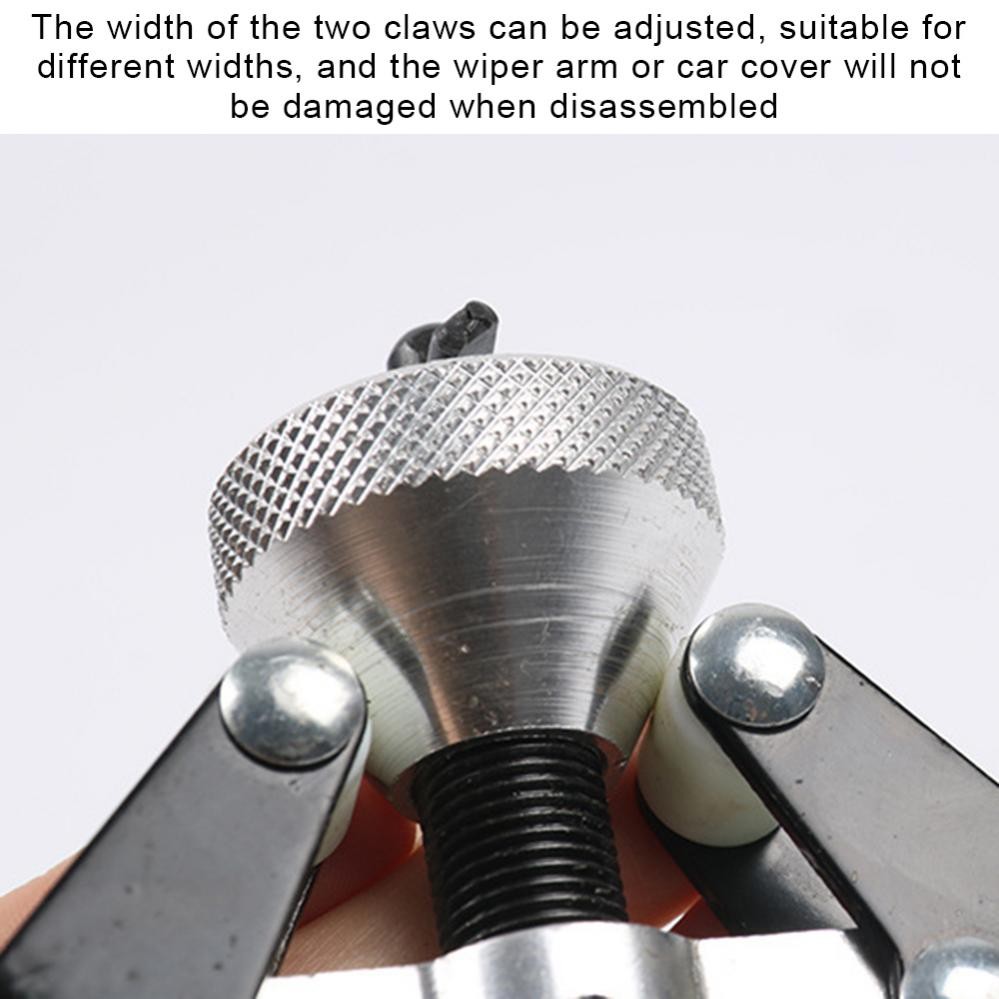 4 Inch Two-Claw Puller Multifunction Windshield Wiper Arm Removal Tool Adjust US