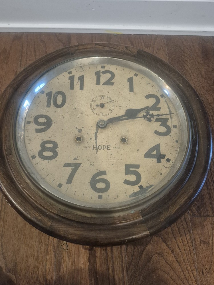 Oak Gallery Clock-Time & Strike- HOPE, American