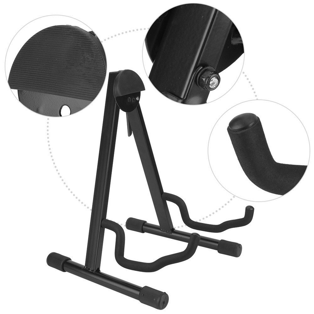 Black A Frame Adjustable Folding Cello Stand Support Musical Instrument WT