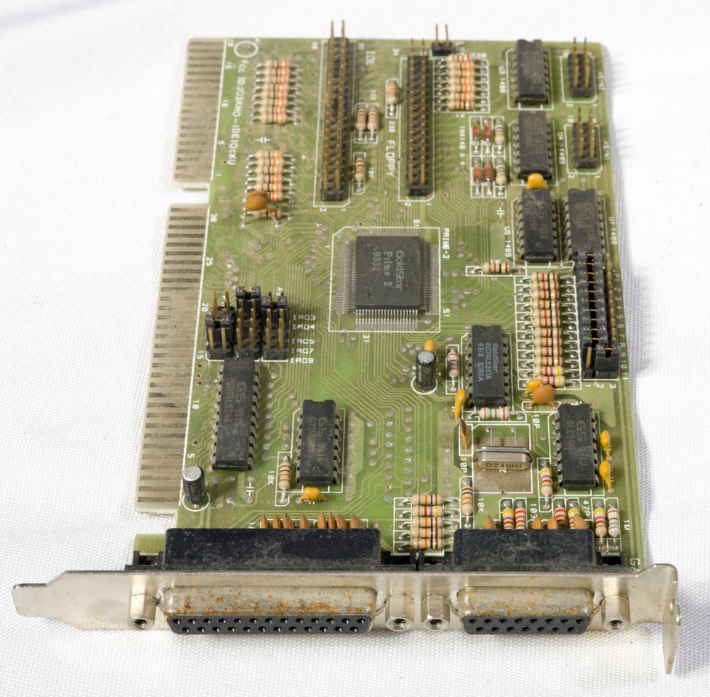 Vintage Generic IDE floppy game serial parallel adapter ISAC27