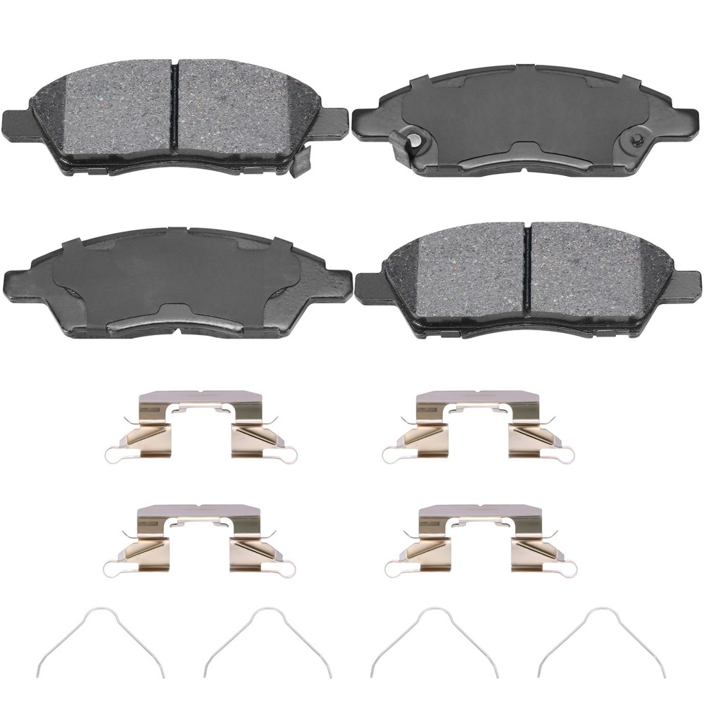 Front Brake Pads w/Hardware for Nissan Versa 2013-2019 Versa Note