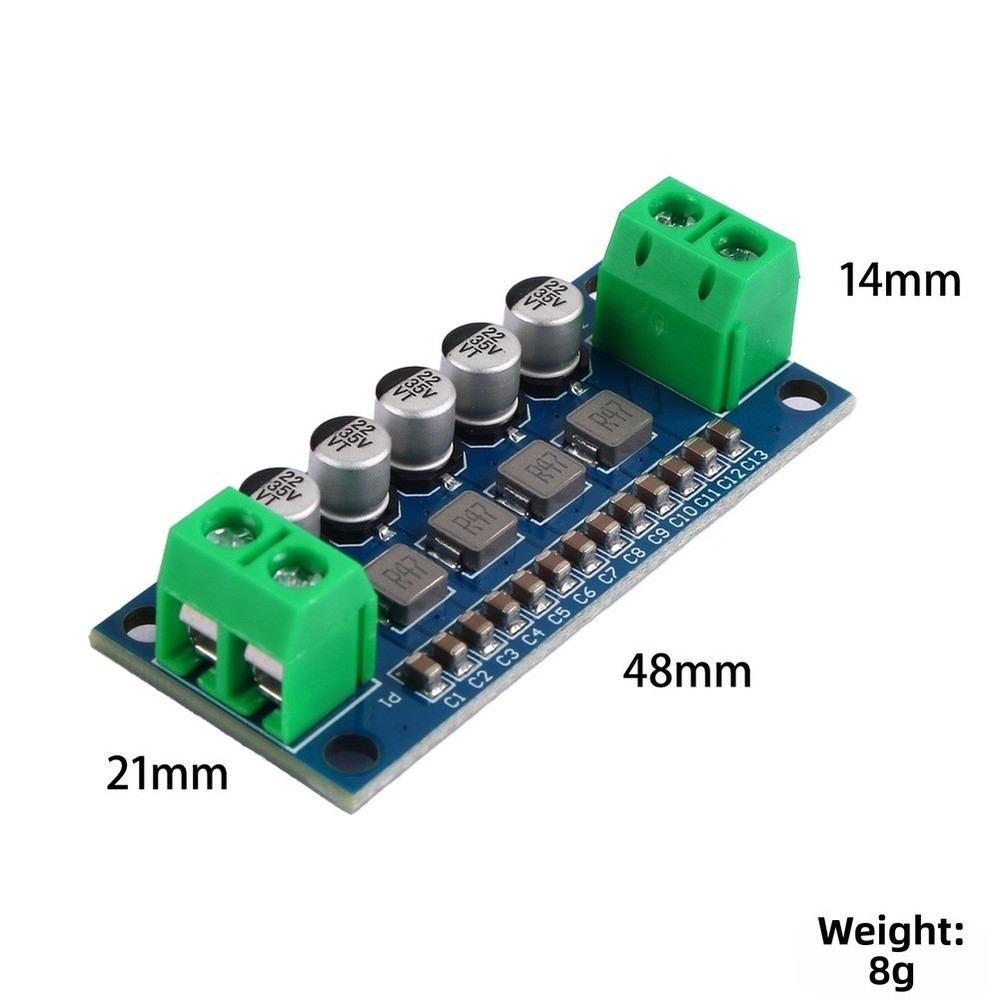 12V 24V Input Low Pass Filter Regulator Module Up to 5A Current Capacity