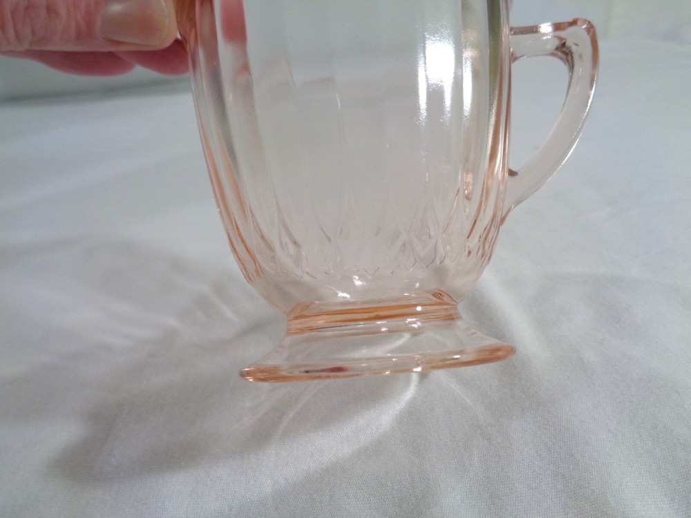 MacBeth-Evans Pink Petalware Cream and Sugar