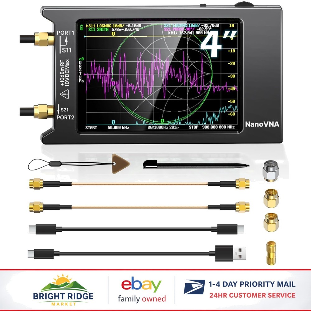 Advanced Antenna Analyzer with Improved Frequency Algorithm and Touch Display