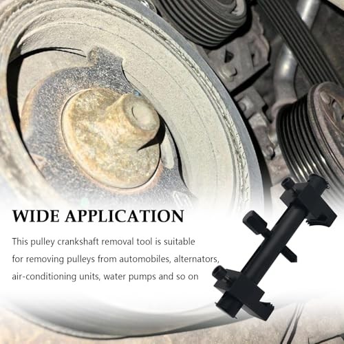 Pulley Puller Tool with 17mm Hexagonal Wrench,Crankshaft Pulley Removal Tool