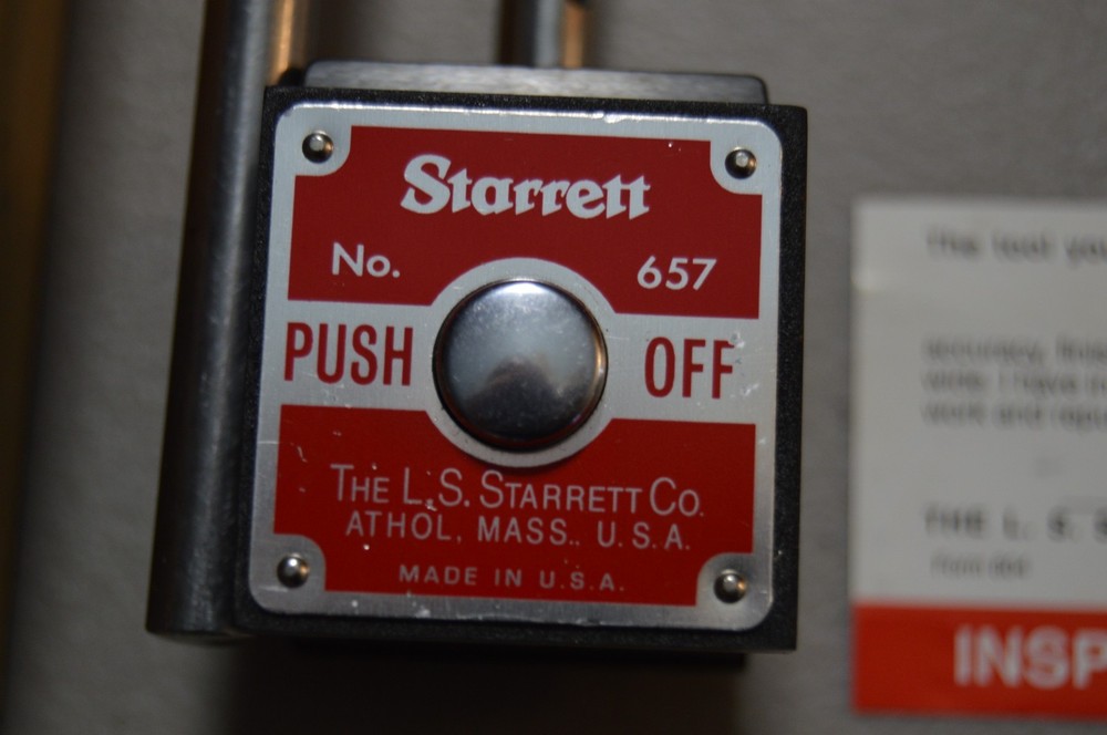 Starrett Catalog #657D Magnetic base indicator holder