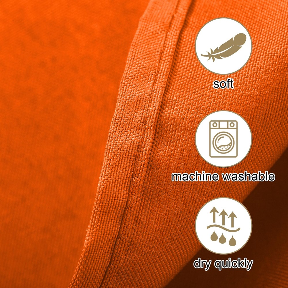 2 Pack 90x156 Inch Orange Rectangular Tablecloth Polyester Wedding/Banquet