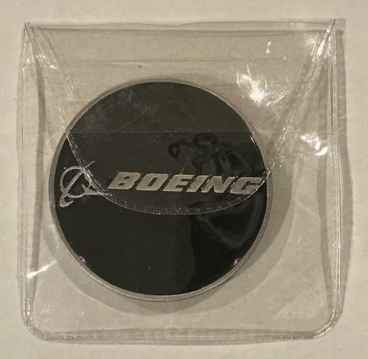 BOEING SPACE & INTELLIGENCE SYSTEMS COMMEMORATIVE COIN 1 1/2” ORIGINAL PACKAGE!