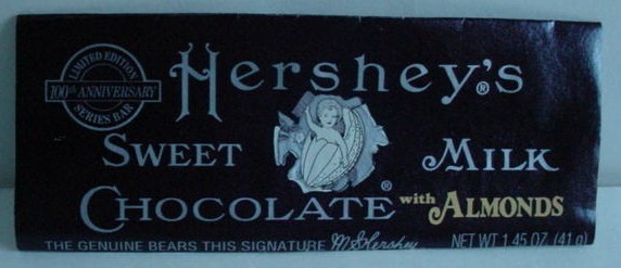 Hershey's Candy Bar Wrapper & Hershey Kisses tin