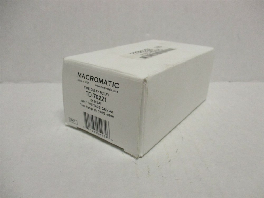 Macromatic Time Delay Relay 240 VAC TD-70221