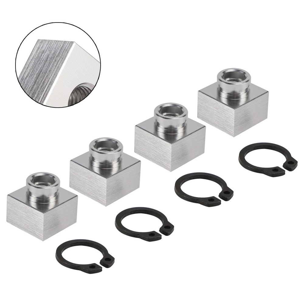 4X Set Snowmobile Trailer Insert Nut & Snap Ring 04414 03400 For Triton Xt & Lt