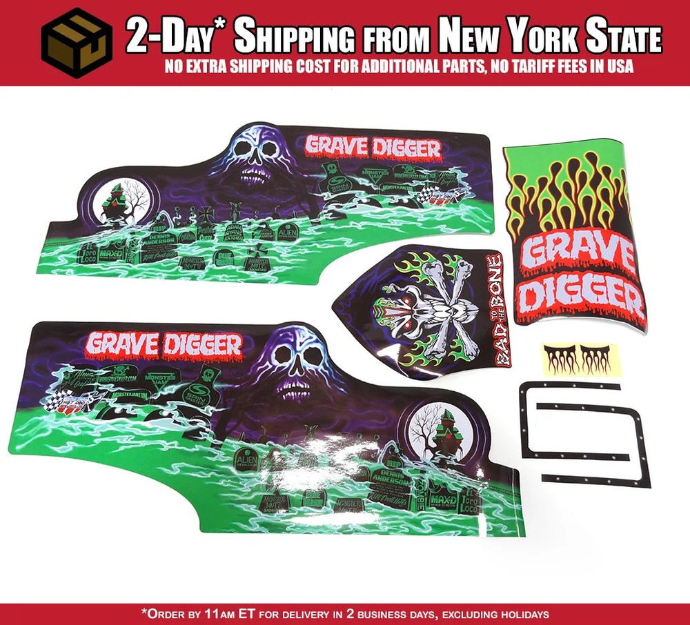 Grave Digger STANDARD Edition Sticker Sheets