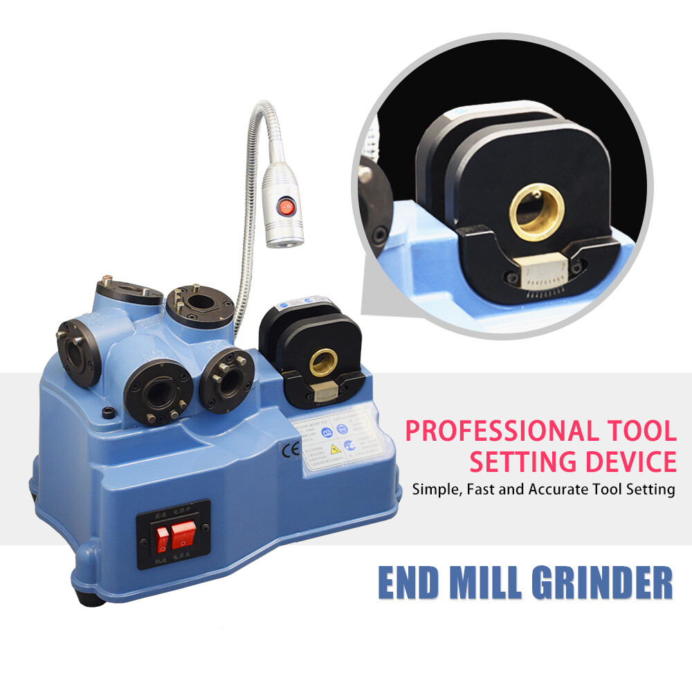 US Stock End Mill Sharpener 2-12mm Cutting Tools Grinder Multiple Flutes Cutter