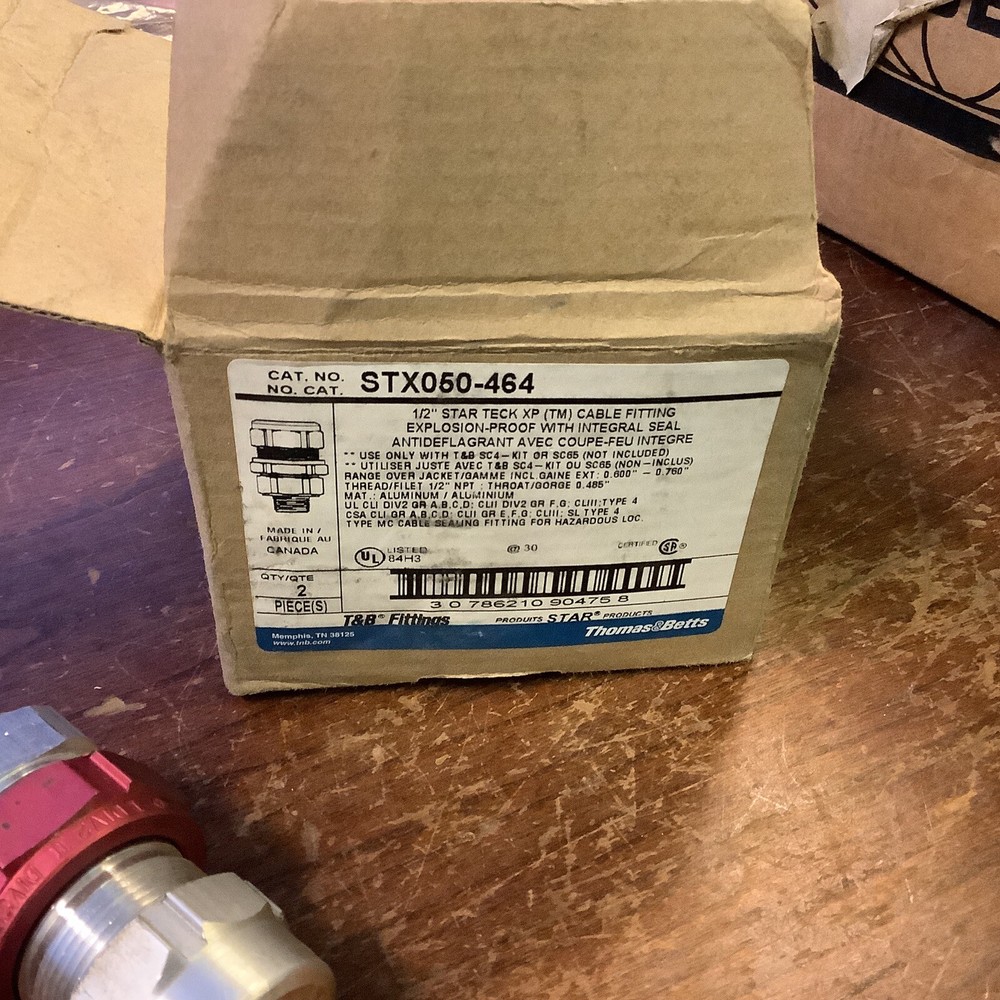 Thomas & Betts STX050-464 StarTeck-XP Explosion-Proof Cable Connector ,1/2” HUB