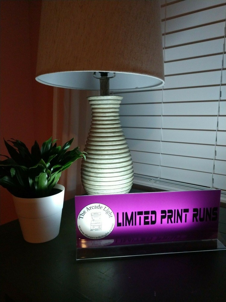 DEFENDER Backlit 4" x 11" Marquee w/ The Arcade Light Display