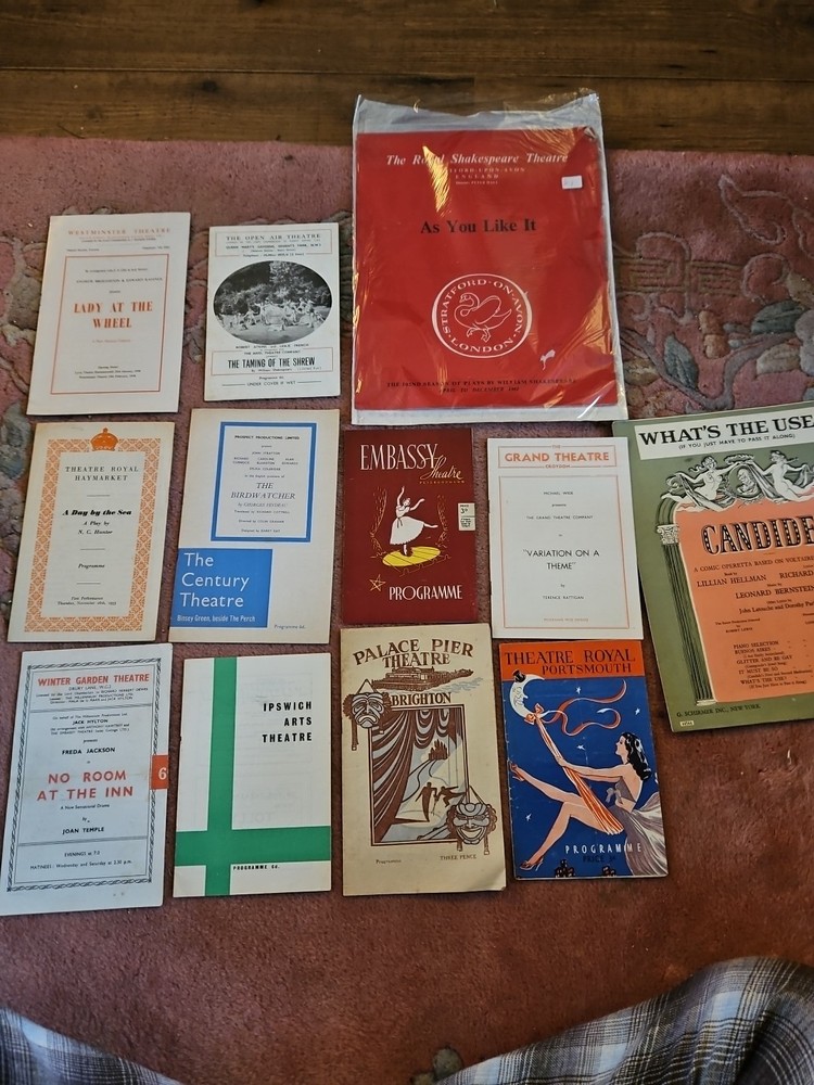 12 Vintage Various Theatre Programmes #3