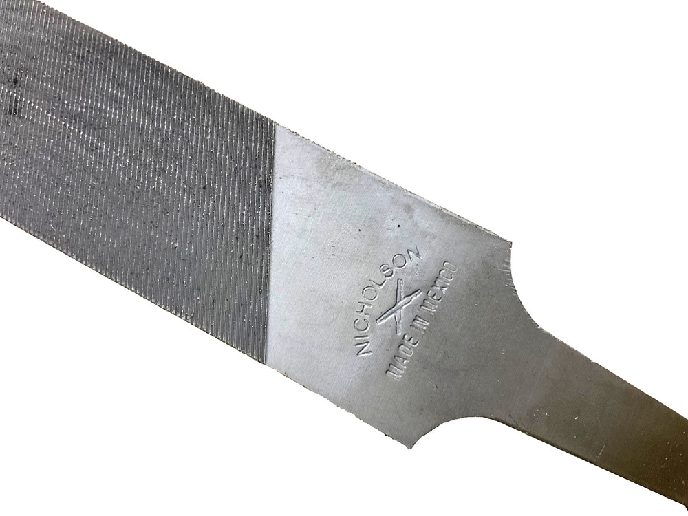 NICHOLSON TOOLS 12” MILL BASTARD METAL FILE w/ HANDLE