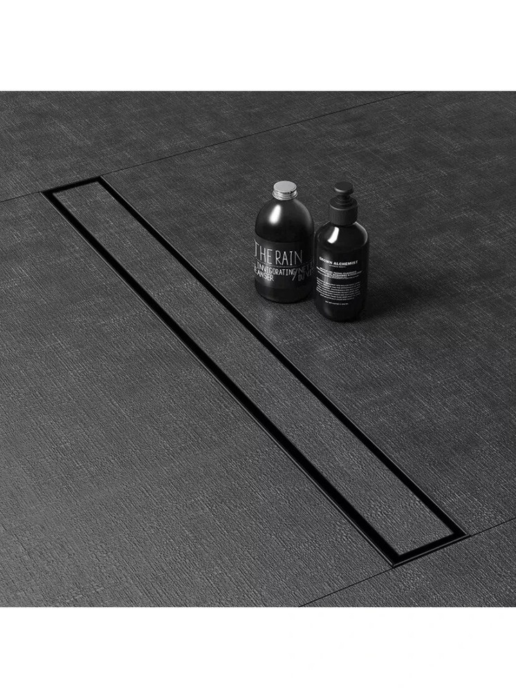 WEBANG 24 Inch Shower Linear Rectangular Floor Drain MATTE BLACK NEW 1599M