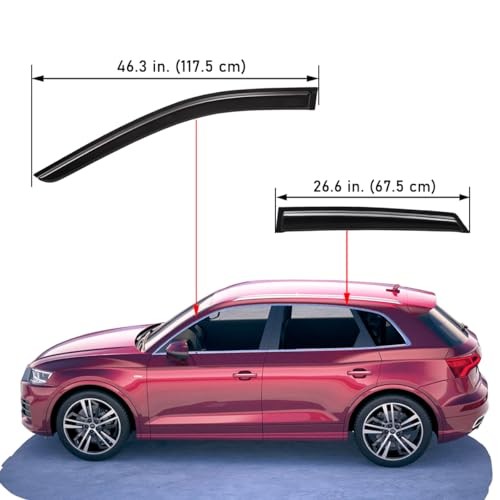 Lightronic Extra Durable Outside-Mount Auto Vent Window Visors, Fits 2018-2025
