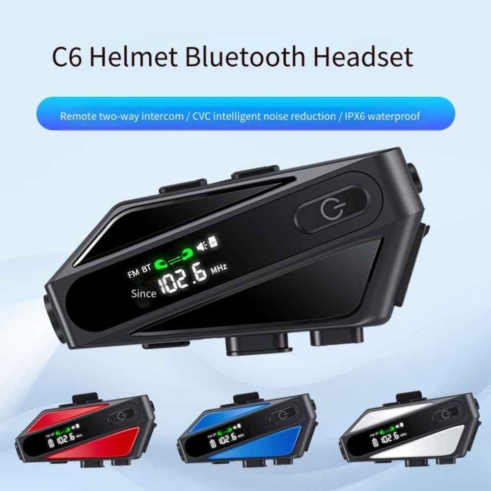 Intercom Headset Bluetooth For Motor C6 Soft Microphones