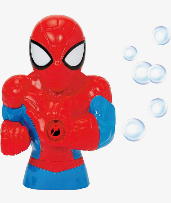 Little Kids Marvel Spider-Man Action Bubble Blower Machine