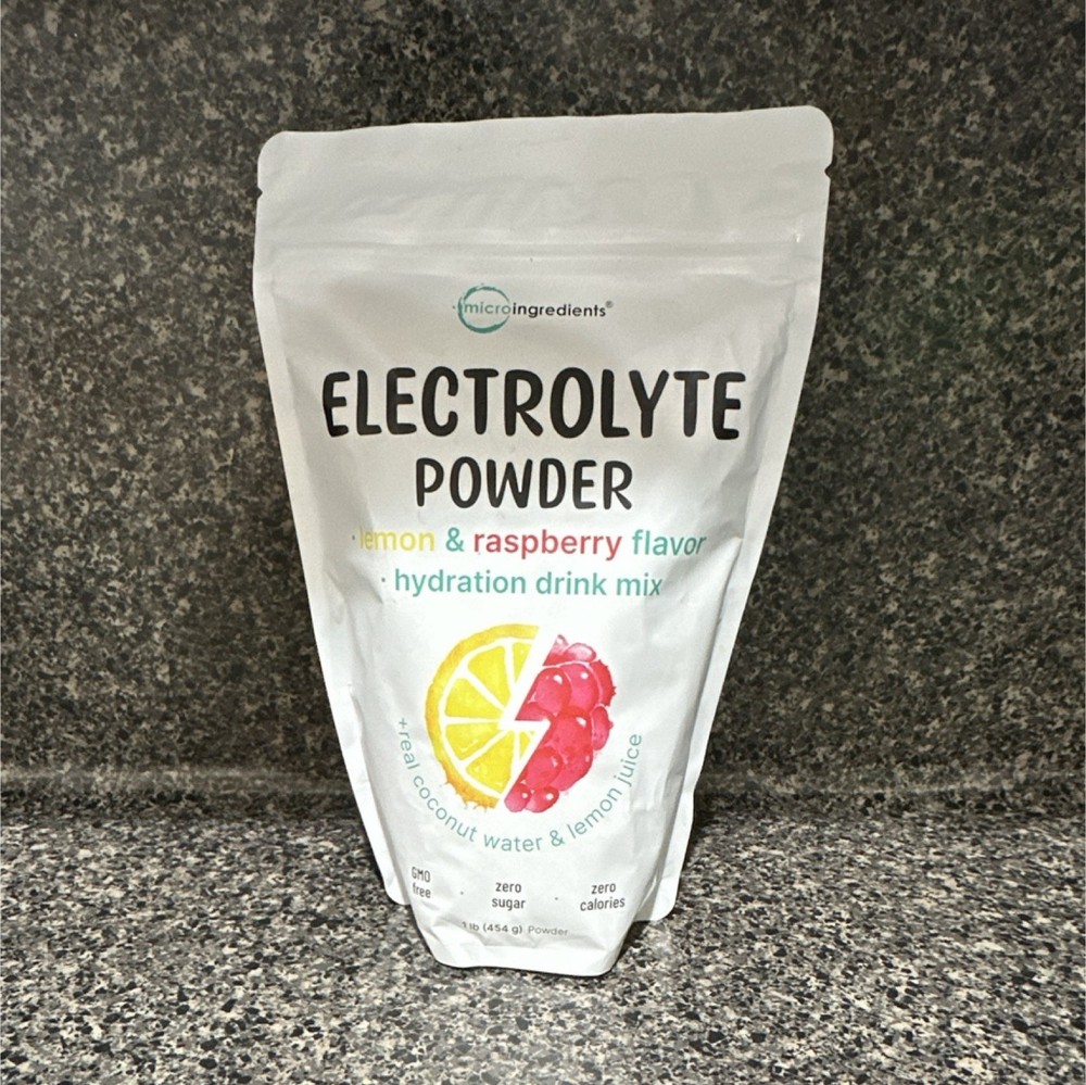 Micro Ingredients Electrolyte Powder Lemon & Raspberry Hydration Sugar-Free 1lb