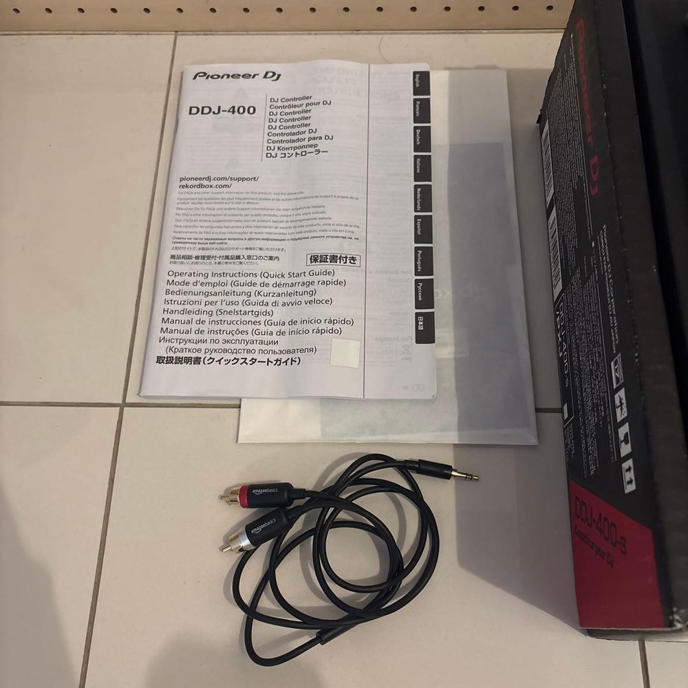 [Limited Edition Silver] Pioneer DDJ-400-S Complete Set, Fully Functional