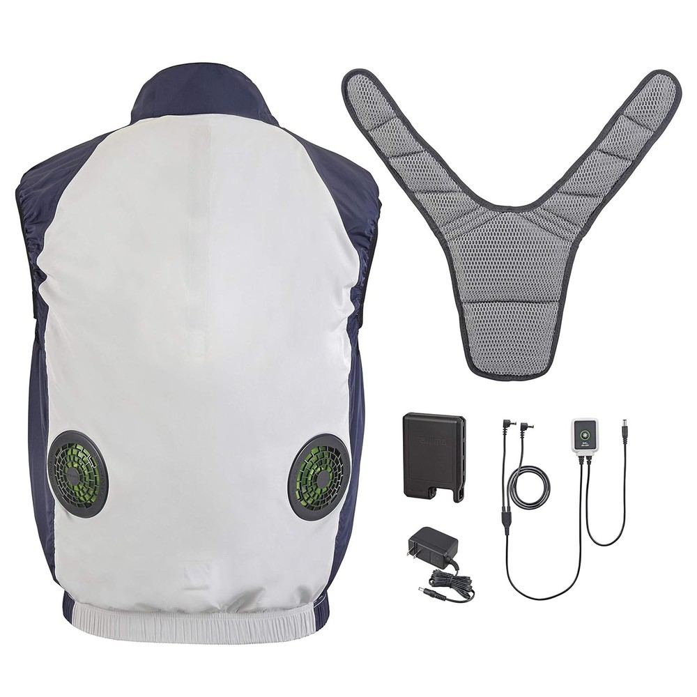 New Tajima Vest with fans Cool fan style 'FUGA' Wearable Fan from Japan A