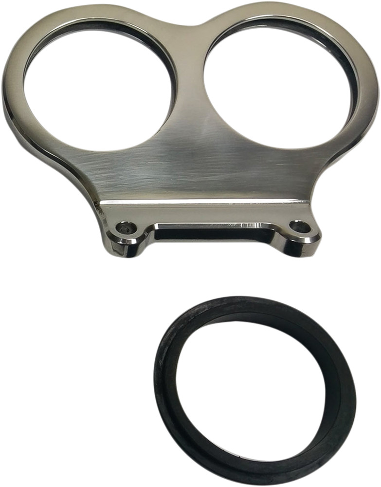 CYCLE PERFORMANCE PROD. Dual Mini Gauge Bracket - Straight Bars CPP/9080MD