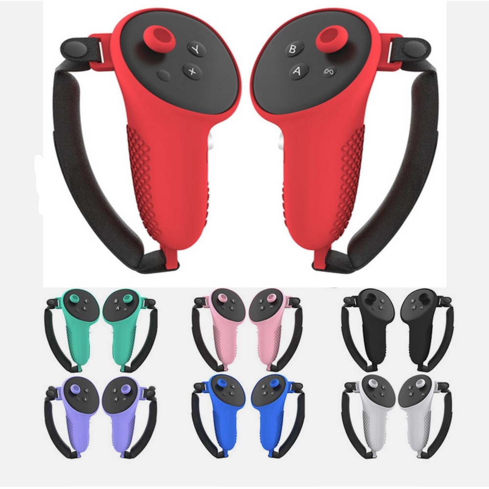 Anti-slip Silicone Handle Cover Protective Case Sleeve for Quest 3 VR Controller