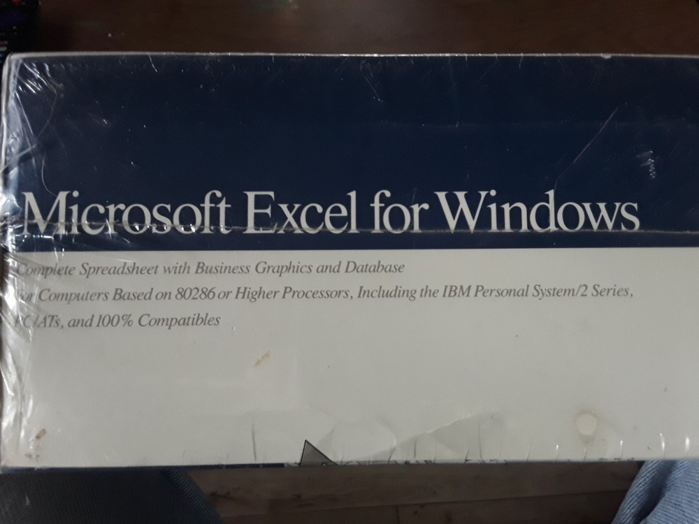 Microsoft Excel For Windows Vintage Sealed - Academic Edition