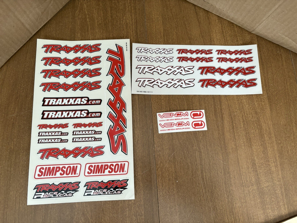Vintage Traxxas Decal Sheets RC Models